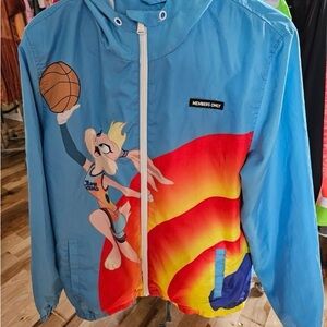 Members Only Blue Looney Tunes Jacket